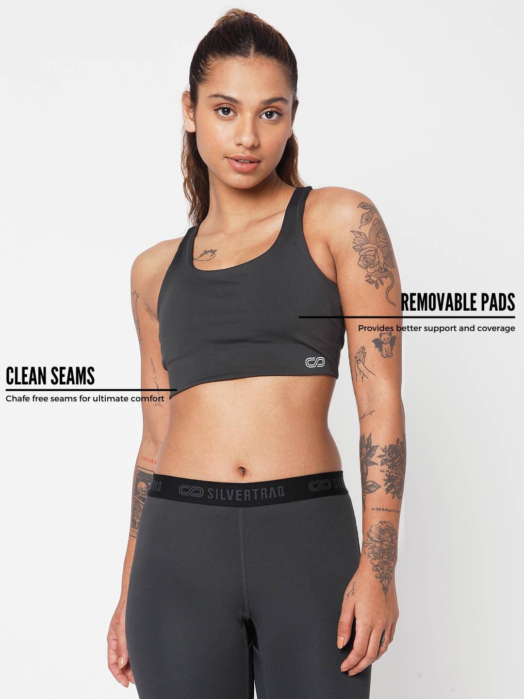 Plain Polyester Sports Bra Cross-Back at best price in Jalandhar