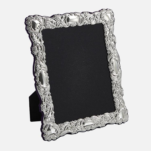 Traditional Sterling Silver Photo Frame, Velvet Back Carrs Silver