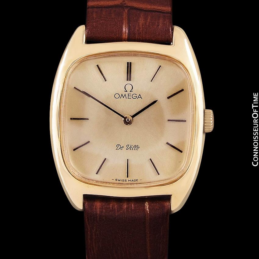 1980 Omega De Ville Vintage Ladies Watch - 18K Gold Plated & Stainless ...