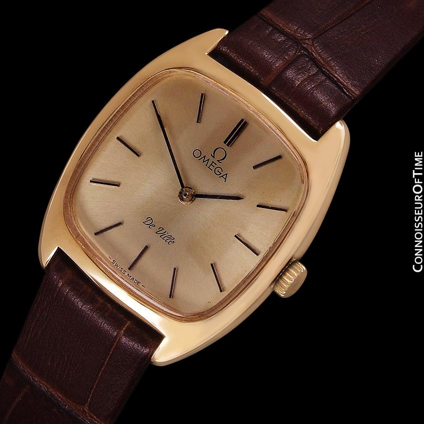 1980 Omega De Ville Vintage Ladies Watch - 18K Gold Plated & Stainless ...