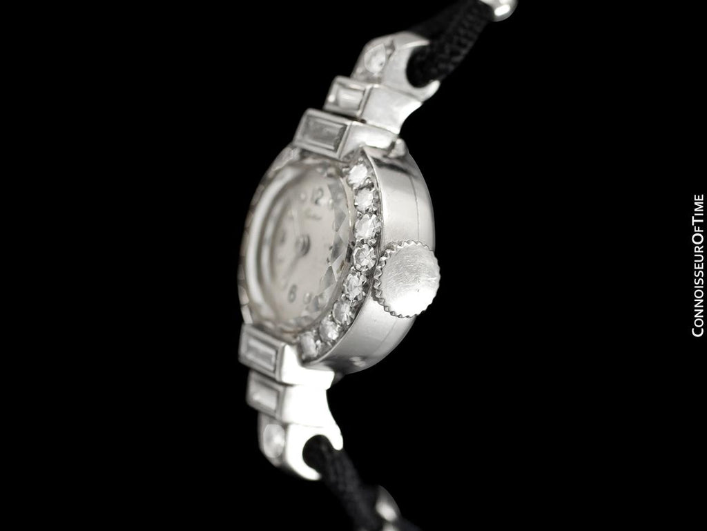 cartier platinum ladies watch