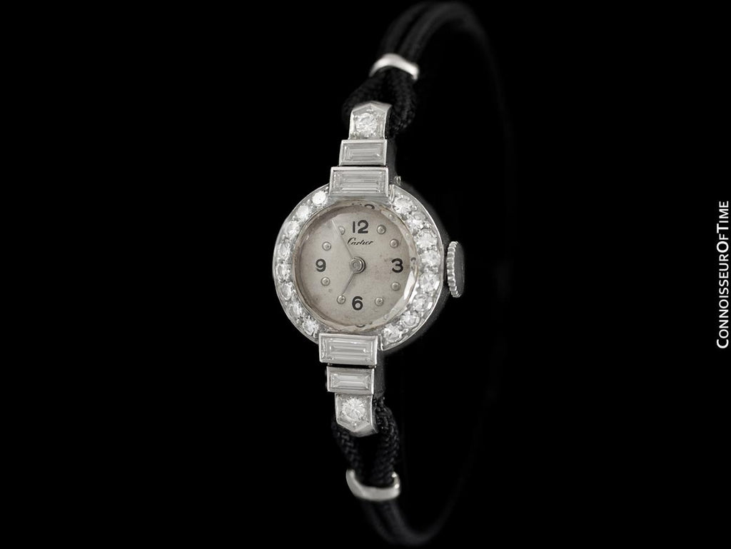 cartier ladies platinum watch