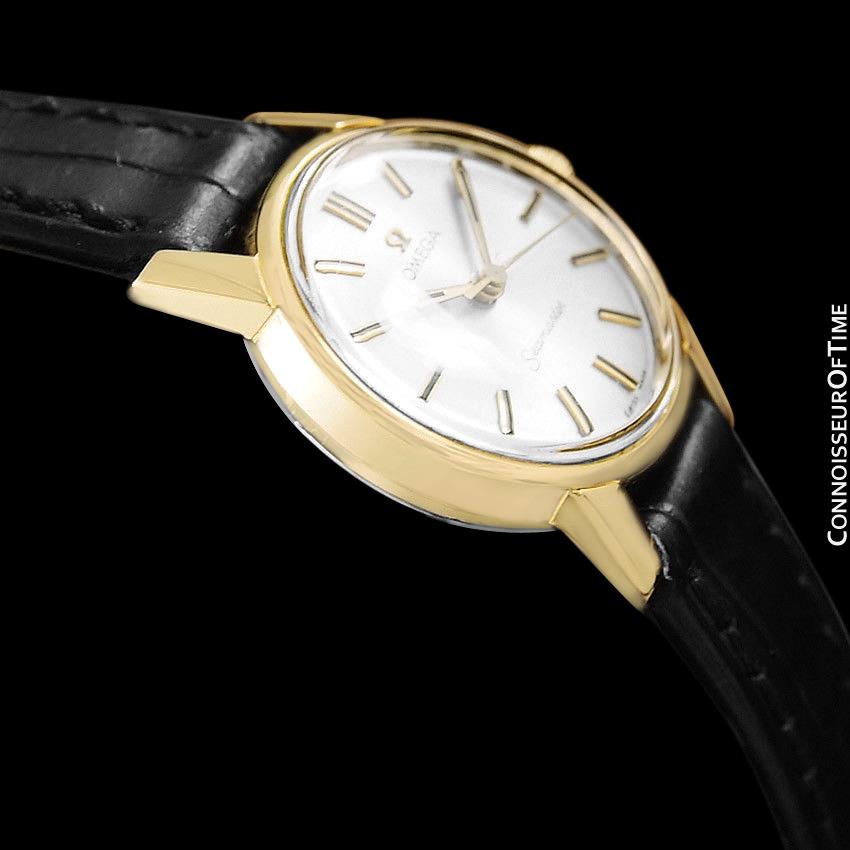 1964 Omega Seamaster Vintage Ladies Watch - 18K Gold Plated & Stainles ...