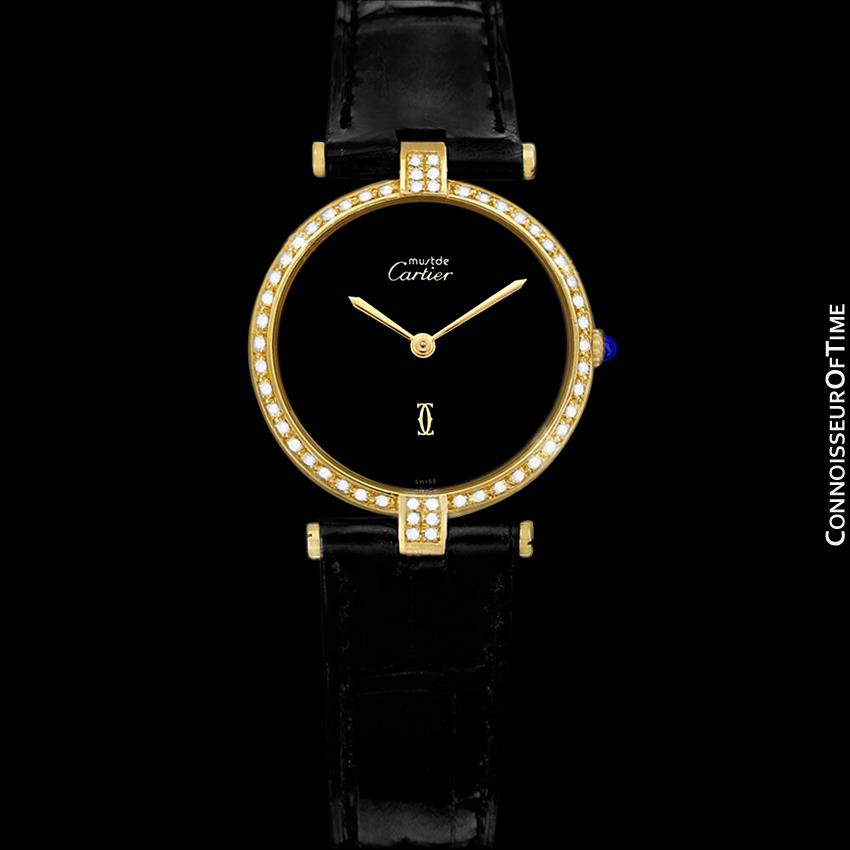 must de cartier diamond watch