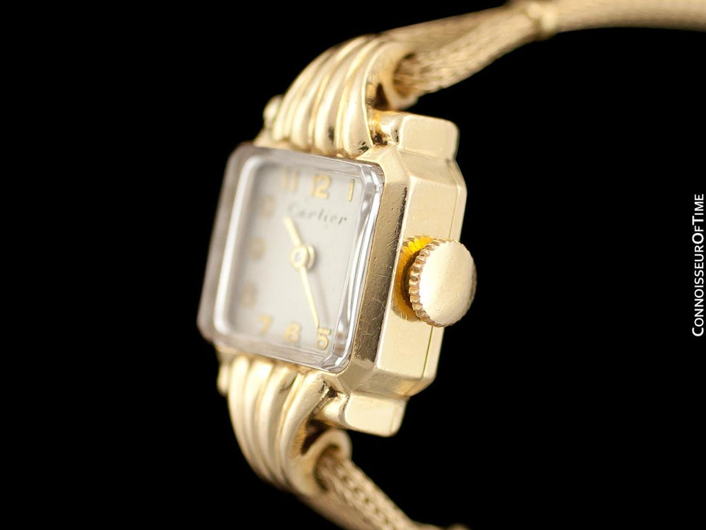 14k gold cartier watch