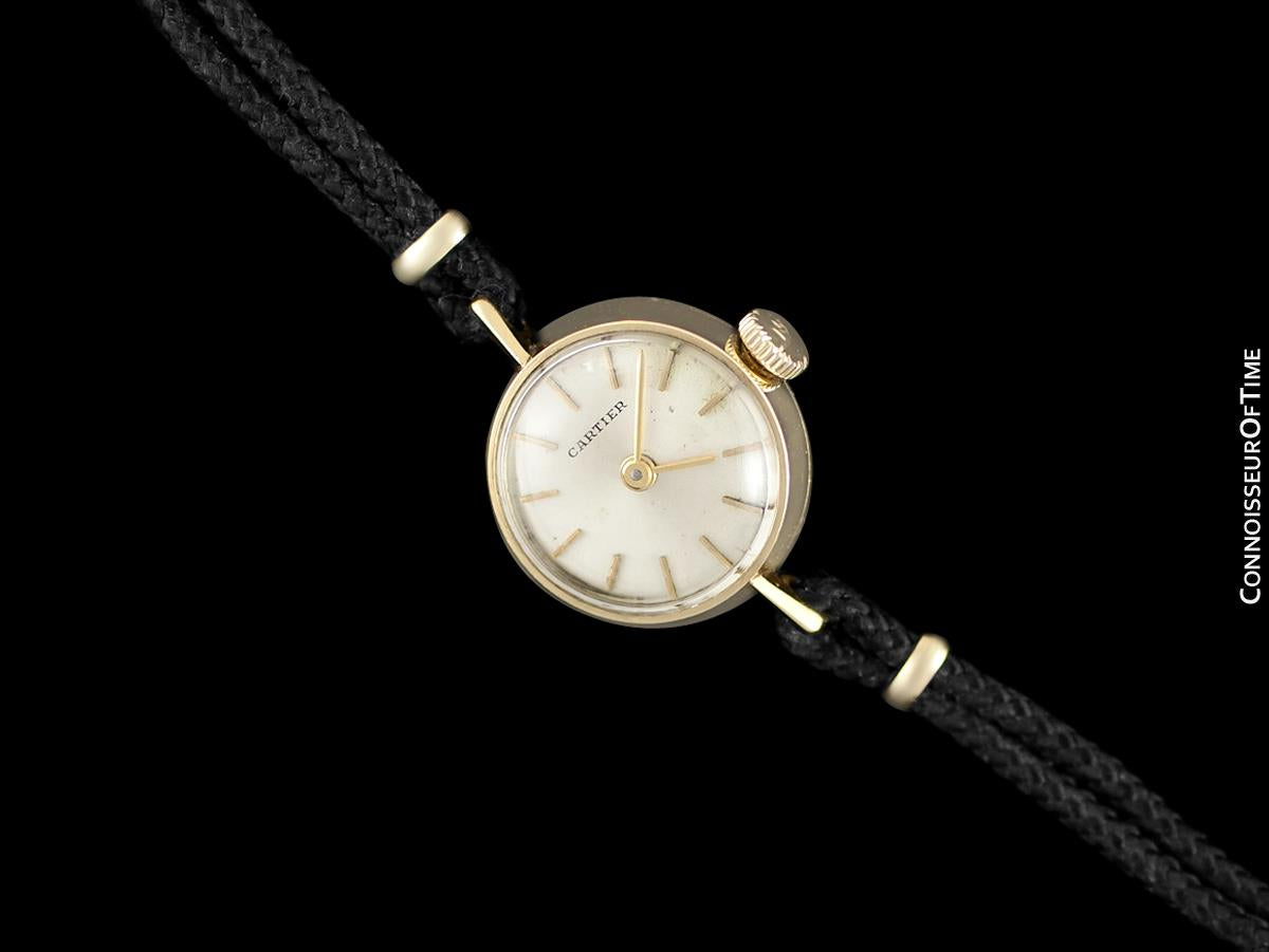 1960's Cartier Vintage Classic Ladies Handwound Tank Louis Watch - Sol -  Connoisseur of Time