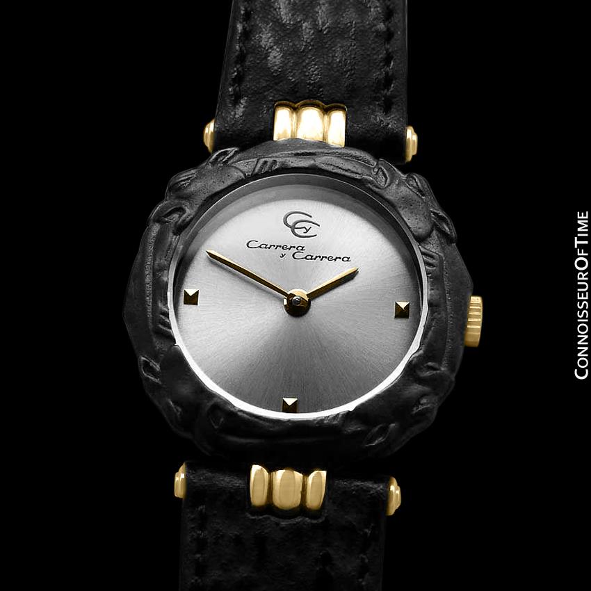 Carrera y Carrera Ladies Leopard 18K Gold & Sculptured Titanium Watch -  Connoisseur of Time