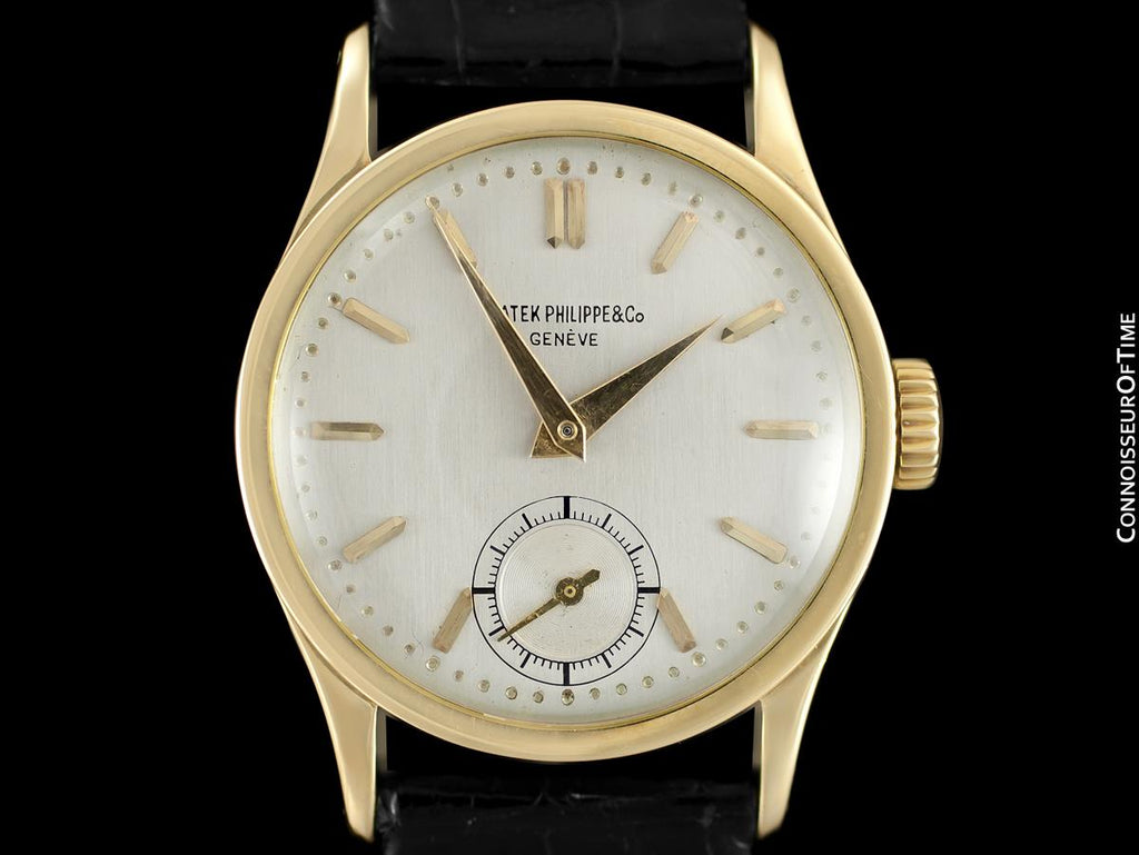 1946 Patek Philippe Vintage Calatrava Ref. 96, 18K Gold Watch with Ext ...