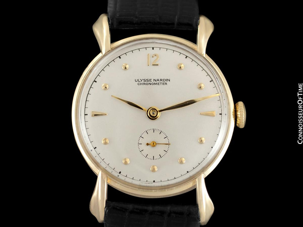 1950's Ulysse Nardin Vintage Chronometer Mens Midsize Dress Watch, Bea ...