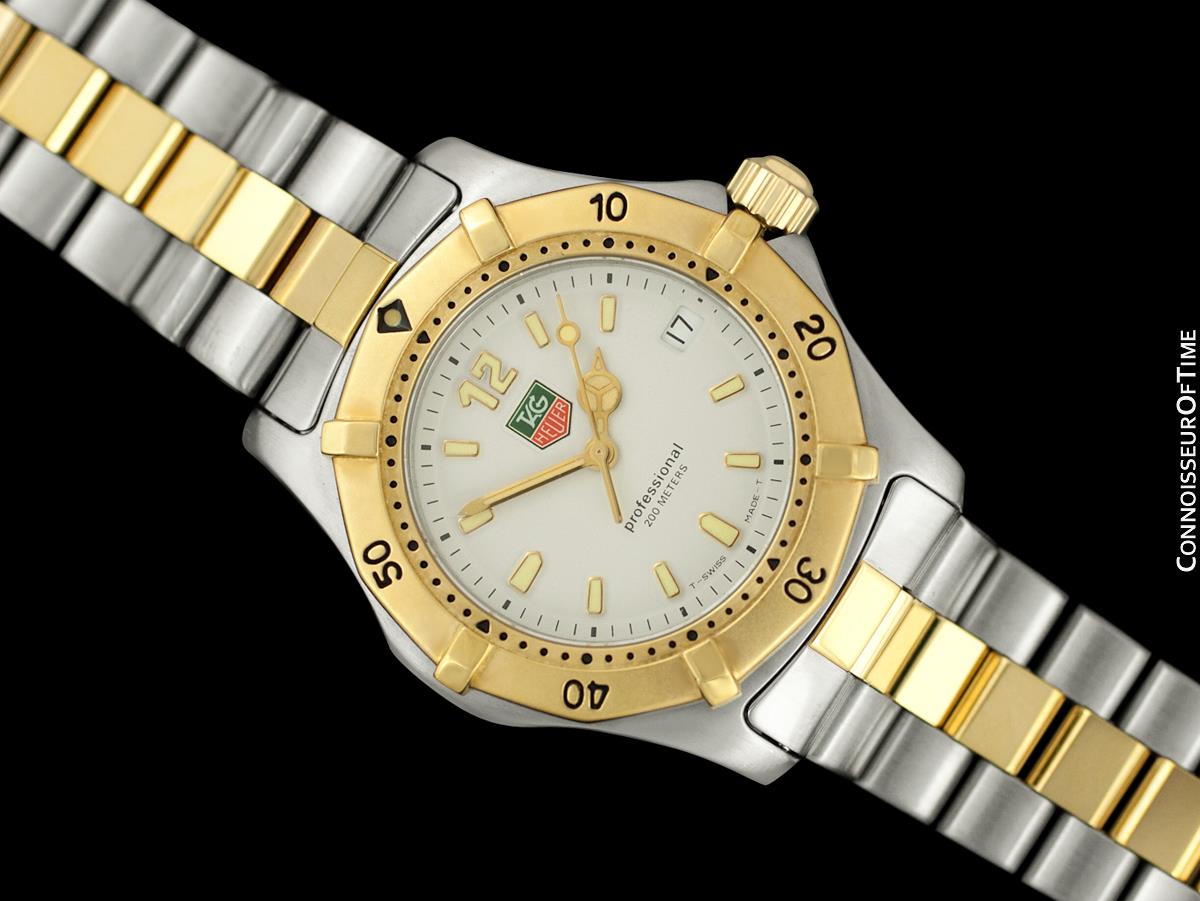 Tag Heuer Professional 18k Yellow Gold/Steel 36mm Quartz Watch B/P