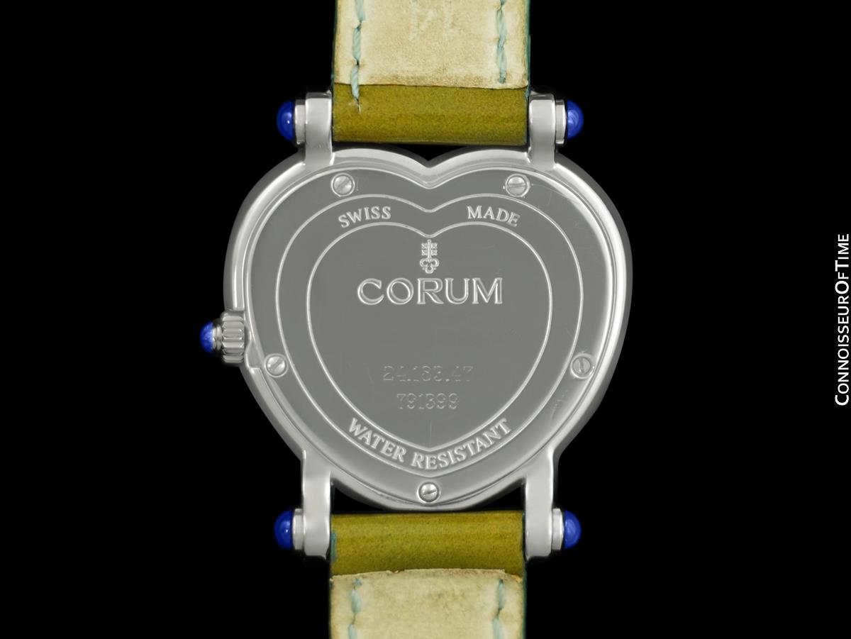 Corum Heartbeat Ladies Luxury Heart Shaped Watch - Stainless Steel & Diamonds