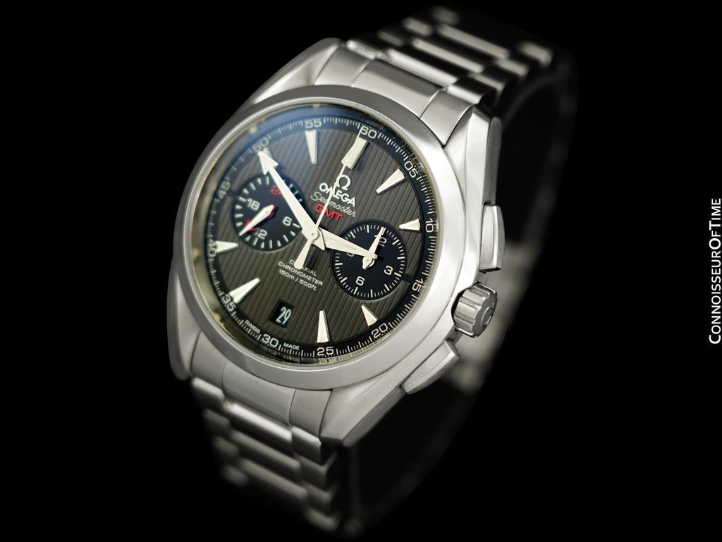 Omega Seamaster Aqua Terra Co-Axial Chronometer Chronograph GMT Mens W ...