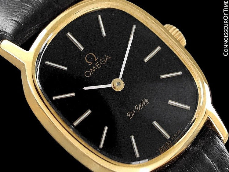 1980 Omega De Ville Vintage Ladies Watch - 18K Gold Plated