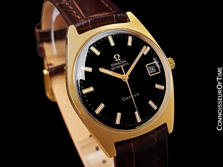 1970 Omega Geneve Vintage Mens Cal. 563 Automatic Watch with Quick-Set ...