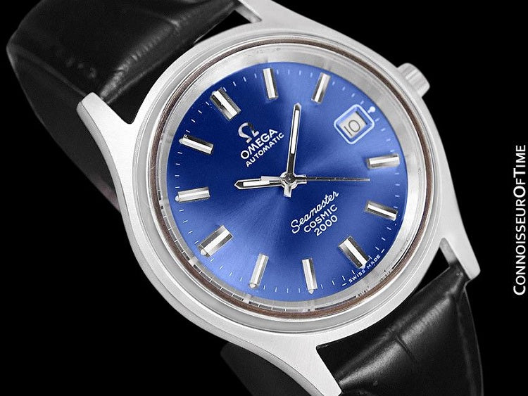 omega seamaster cosmic 2000 blue dial