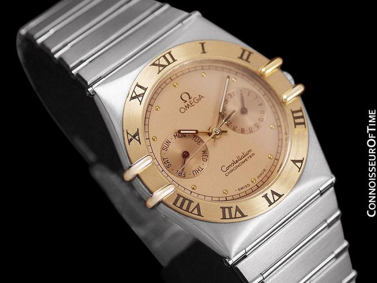 omega constellation day date gold