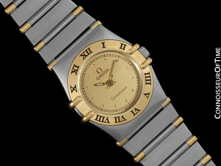 Omega Ladies Constellation Mini 22mm Watch, 18K Gold & Stainless