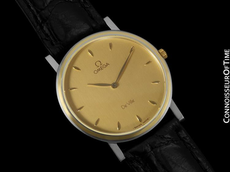 omega 18k gold mens watch