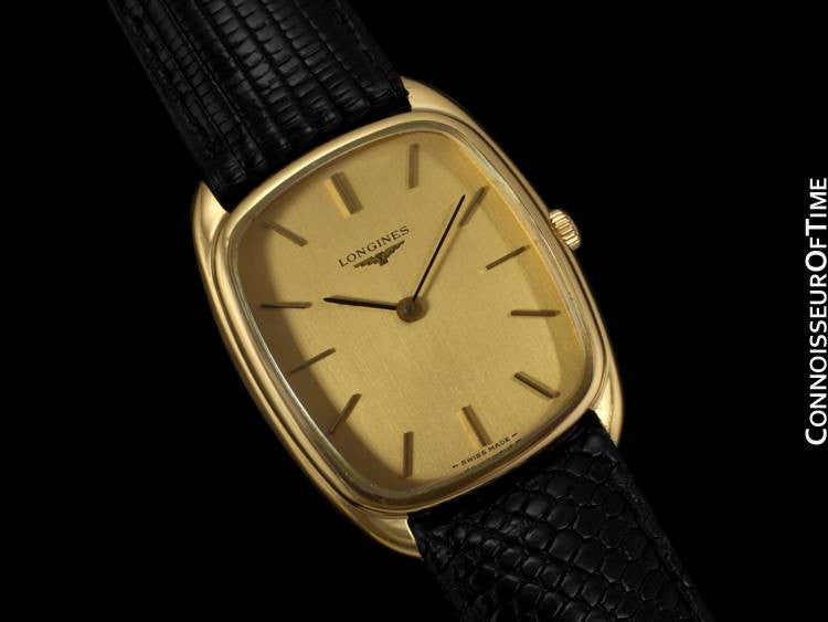 Longines 18k store gold mens watch