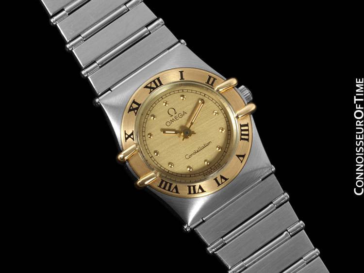 Omega Ladies Constellation Mini 22mm Watch, 18K Gold & Stainless