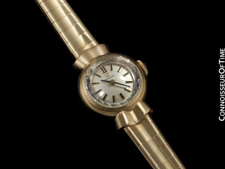 1962 Omega Vintage Ladies Sapphette Watch - Solid 9K Gold