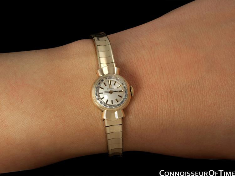 omega sapphette ladies watch