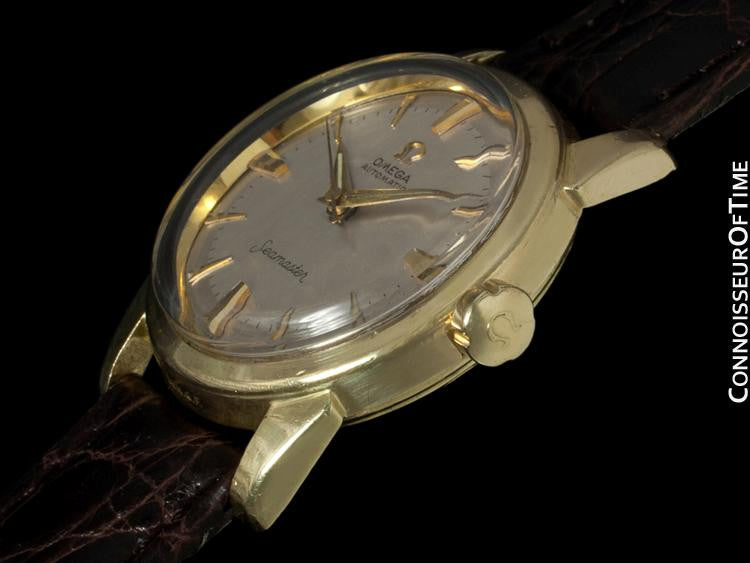 1961 Omega Seamaster Vintage Mens Midsize Automatic Watch - 14K Gold F ...