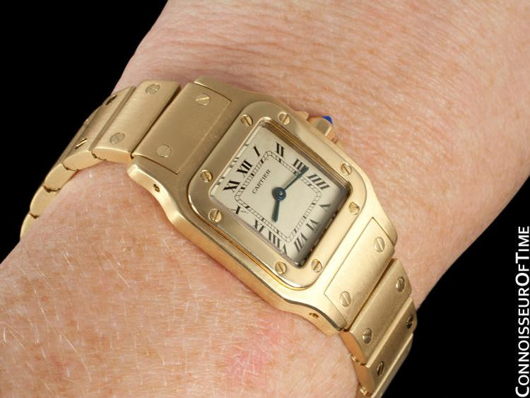 cartier 18k gold ladies watch