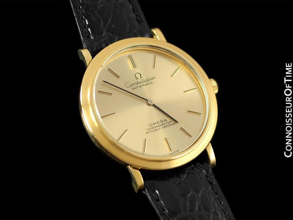 1970's Omega Constellation Mens Automatic Chronometer Watch - 18K Gold ...