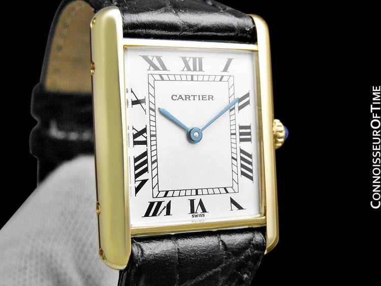 cartier tank solid gold