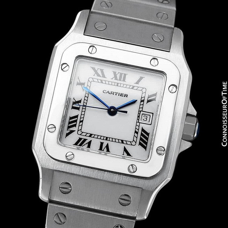 Cartier Santos Galbee Automatique Mens Bracelet Watch - Stainless Stee ...