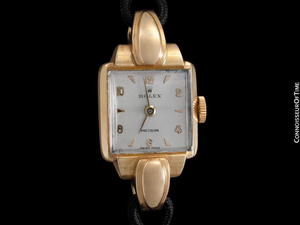 1947 Rolex Vintage Ladies Dress Watch - 18K Rose Gold - Connoisseur of Time