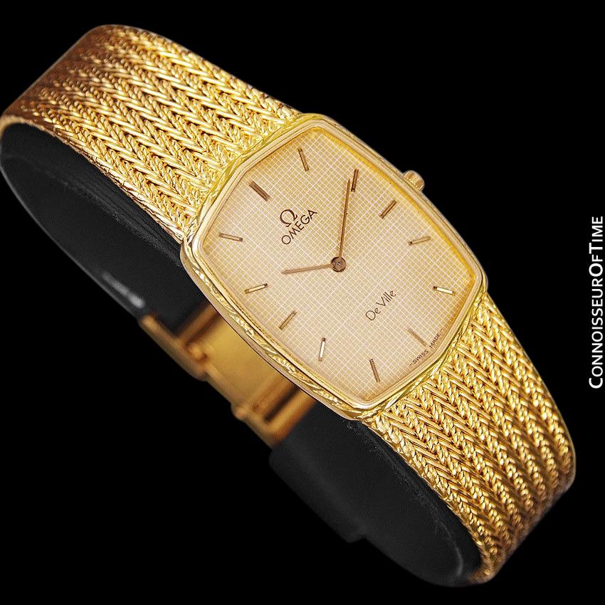 omega solid gold watches for men