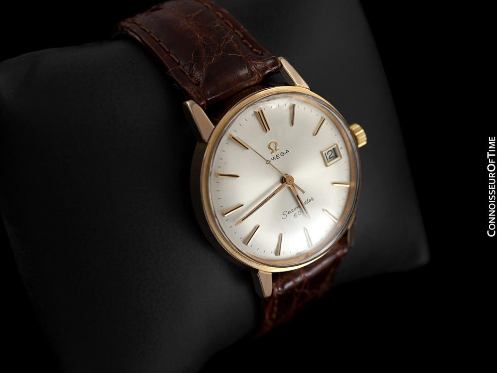 1966 Omega Seamaster 600 Vintage Mens Handwound Watch - 18K Rose Gold ...