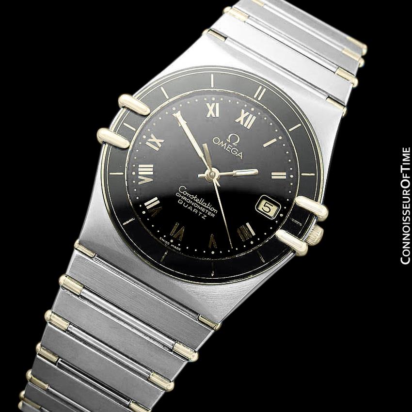 omega constellation quartz mens watch