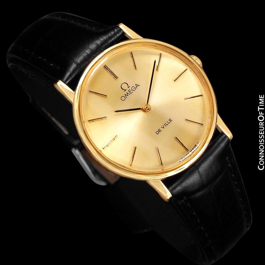 1980 Omega De Ville Vintage Mens Handwound Ultra Thin Dress Watch