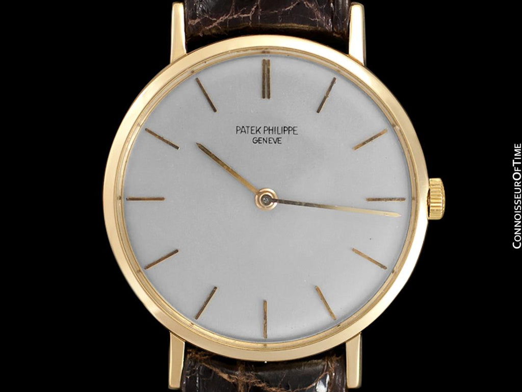 1970 Patek Philippe Vintage Mens Handwound Watch, Ref. 3537 - 18K Gold ...
