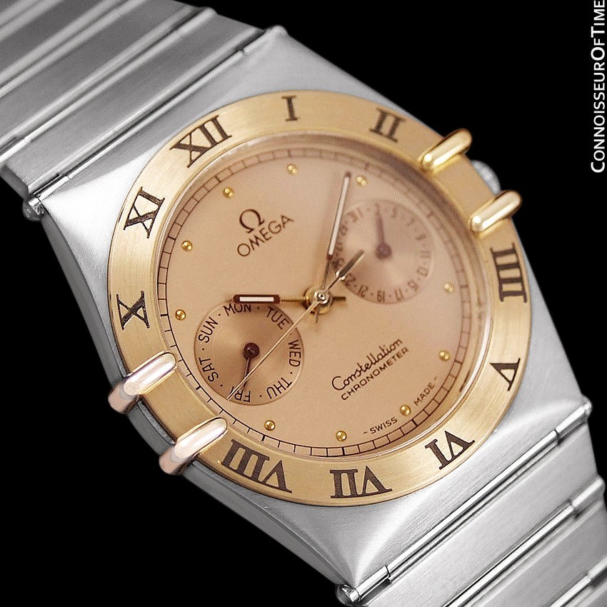 omega constellation day date gold
