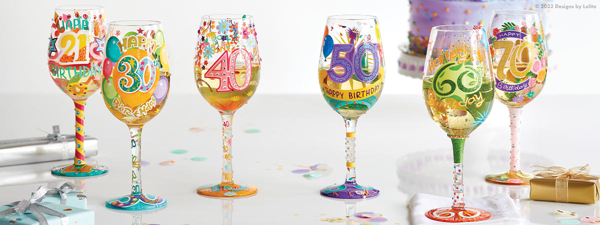 Birthday Milestone Glasses