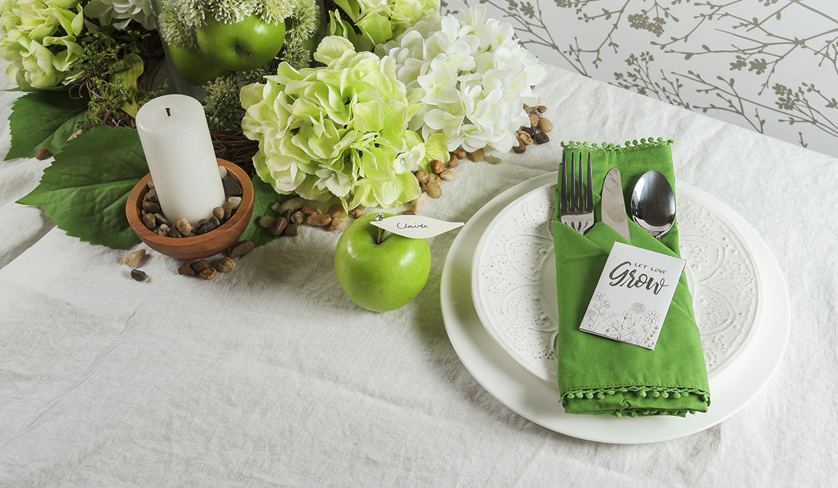 Earth Day table setting