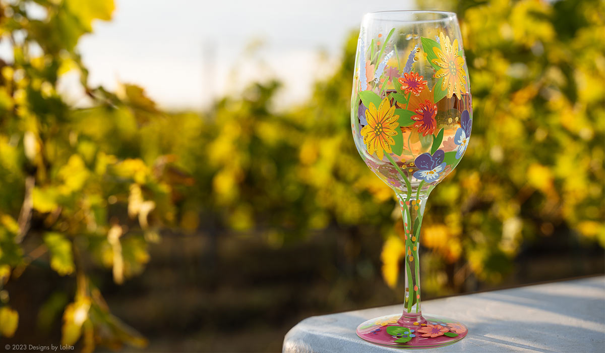 Wine in the Garden Wine Glass