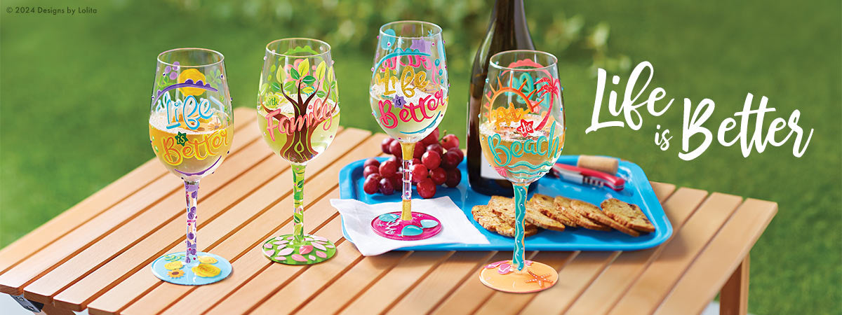Life is Better Cocktail Glass Collection