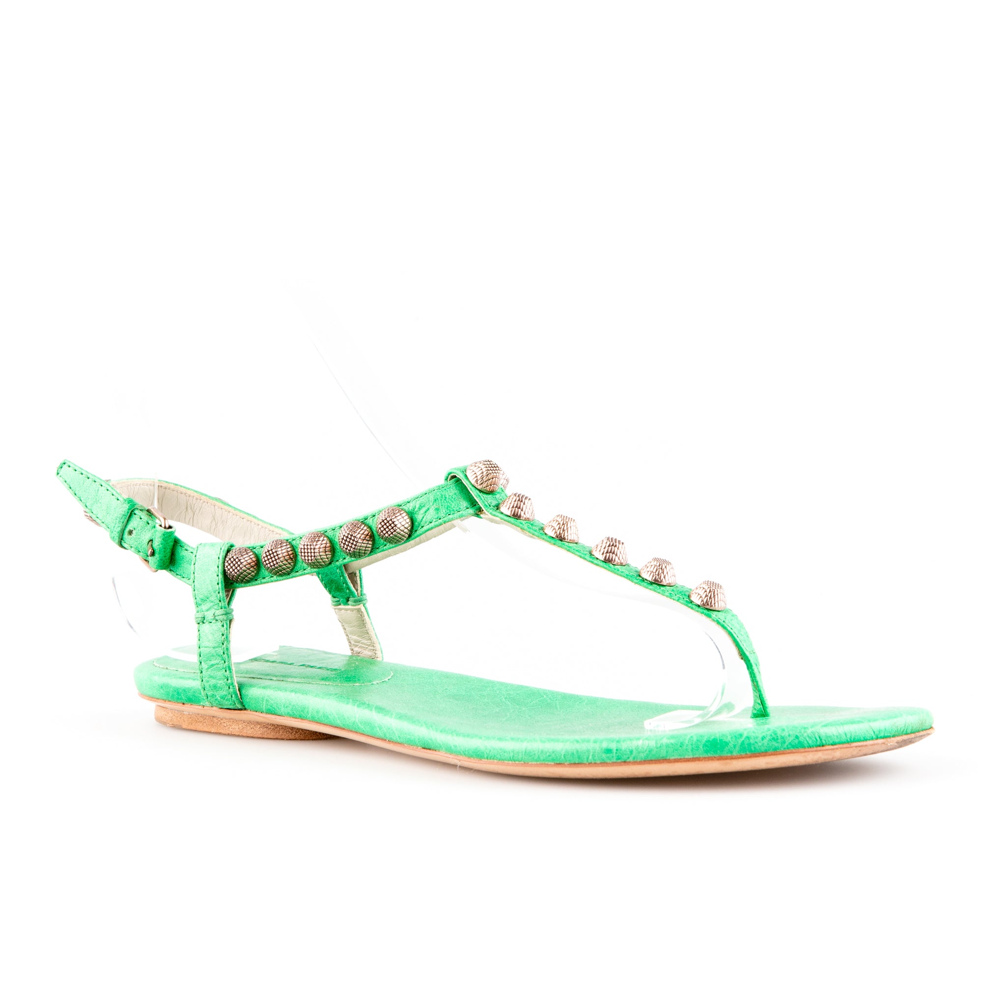balenciaga green sandals