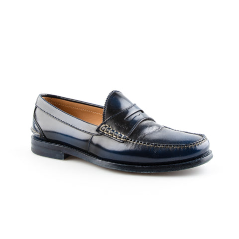 navy blue gucci loafers