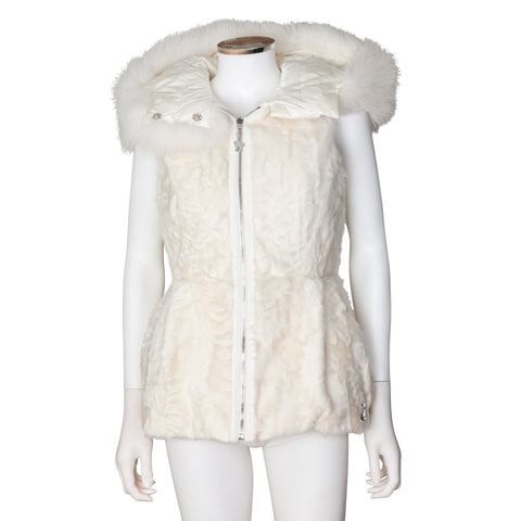 moncler fur vest