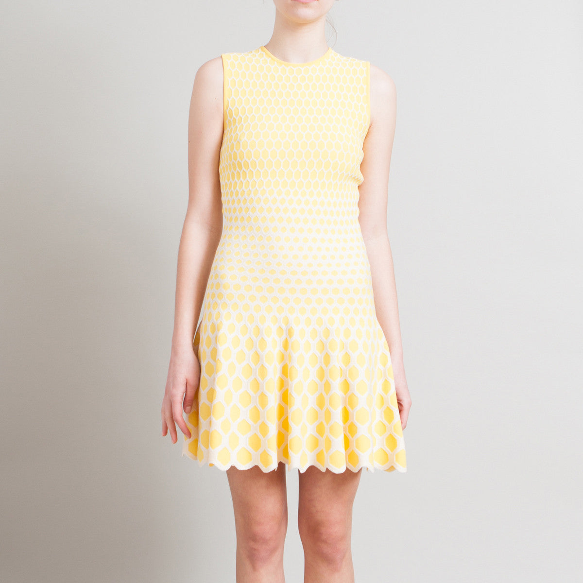 alexander mcqueen yellow dress