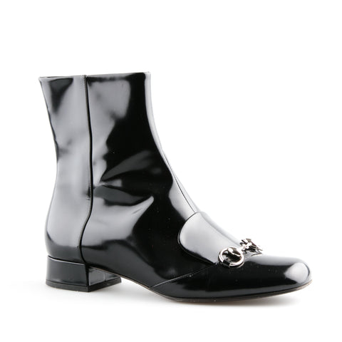 gucci patent leather boots