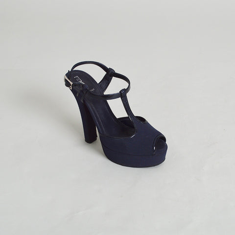 navy blue t strap heels
