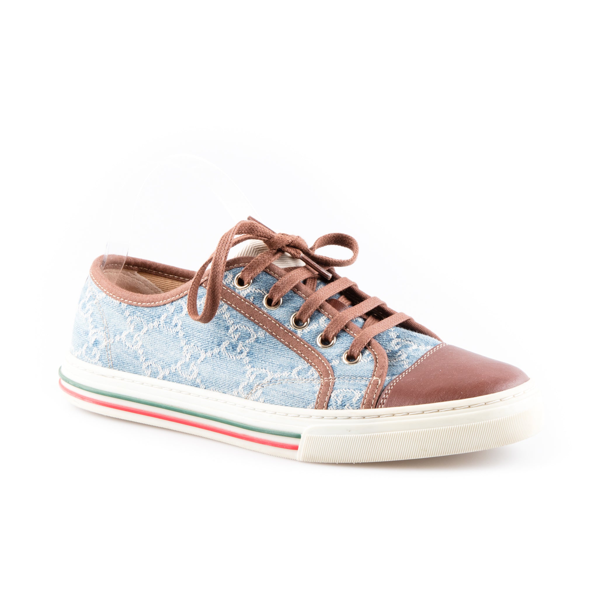 Gucci Monogrammed Denim Low Top 