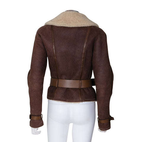 ralph lauren tan leather jacket